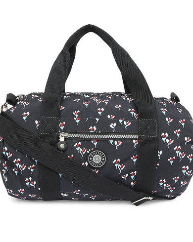 CRINKLE HAND BAG Range Black Floral Soft One Size Handbag