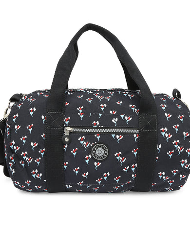 CRINKLE HAND BAG Range Black Floral Soft One Size Handbag