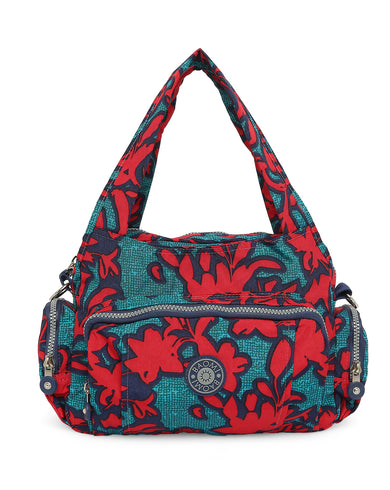 CRINKLE HAND BAG Range Red & Green Soft One Size Handbag