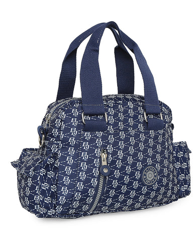 CRINKLE HAND BAG Range Blue & White Soft One Size Handbag