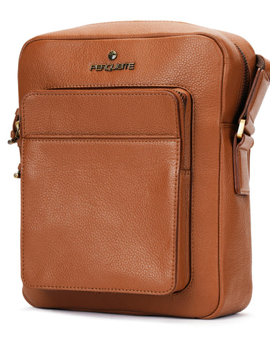 STACY Range Dark Tan Soft One Size Crossbody