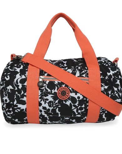 CRINKLE HAND BAG Range Black & Peach Soft One Size Handbag