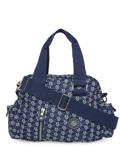CRINKLE HAND BAG Range Blue & White Soft One Size Handbag