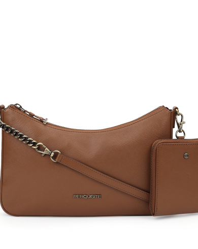 STEPHANIE Range Dark Tan Soft One Size Shoulder Bag