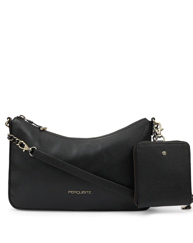 STEPHANIE Range Black Soft One Size Shoulder Bag