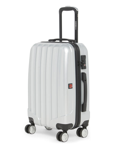 C BADEN Range Silver Hard Cabin Luggage
