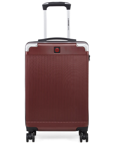 C GENEVE Range Maroon Hard Cabin Luggage