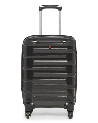 C SION Range Grey & Black Hard Cabin Luggage