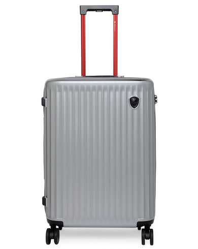 SMARTLUGGAGE Range Silver Hard Medium Luggage