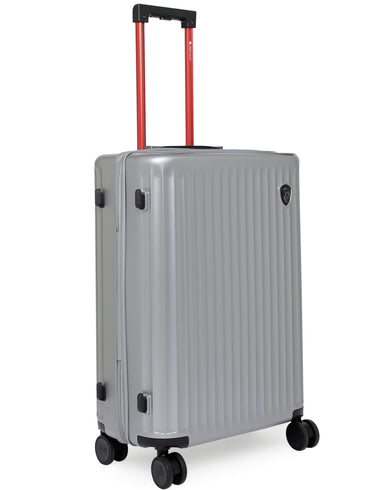 SMARTLUGGAGE Range Silver Hard Medium Luggage