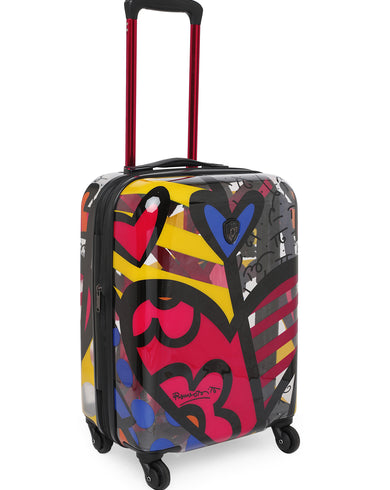 BRITTO TRANSPARENT A NEW DAY Range Multicolor Hard Cabin Luggage