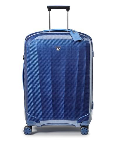 WE ARE GLAM Range Blu & Blu Acciaio Hard Large Luggage