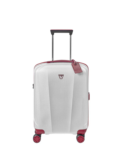 WE ARE GLAM Range Rosso & Bianco Hard Cabin Luggage