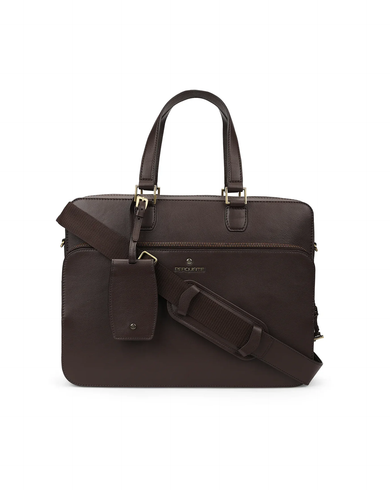 WARREN Range Dark Brown Soft One Size Briefcase