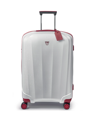WE ARE GLAM Range Rosso & Bianco Hard Medium Luggage