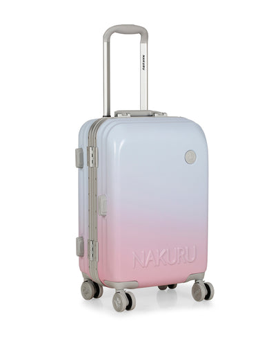 SUNSET SPINNER Range Blue Pink Hard Cabin Luggage