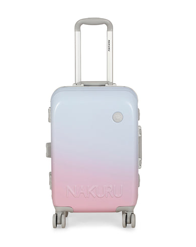 SUNSET SPINNER Range Blue Pink Hard Cabin Luggage