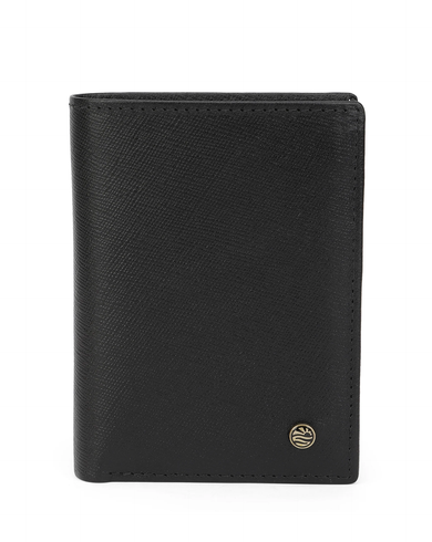 EURO BI-FOLD  Range Black Soft One Size Men's Wallet