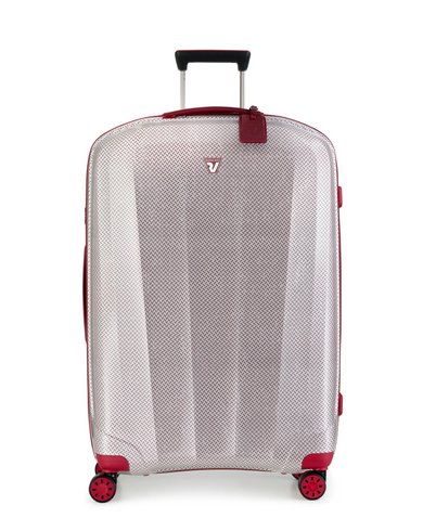 WE ARE TEXTURE Range Red & White Hard Large Luggage