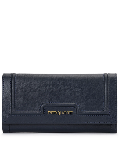 LEONORA Range Navy Blue Soft One Size Women's Wallet