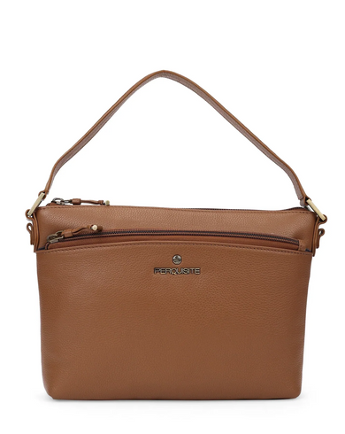 TAYLOR Range Dark Tan Soft One Size Shoulder Bag