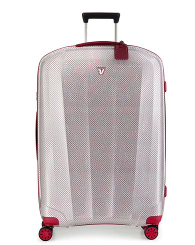 WE ARE TEXTURE Range Red & White Hard Large Luggage