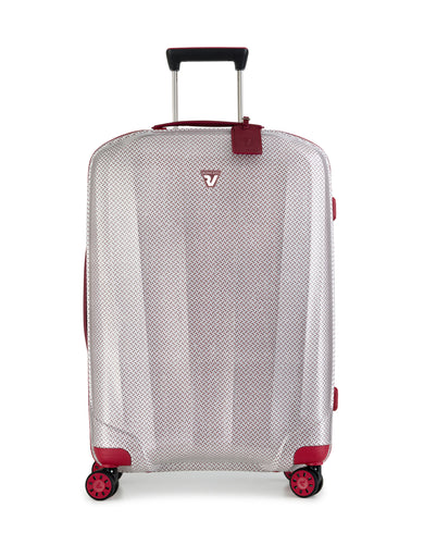 WE ARE TEXTURE Range Red & White Hard Medium Luggage