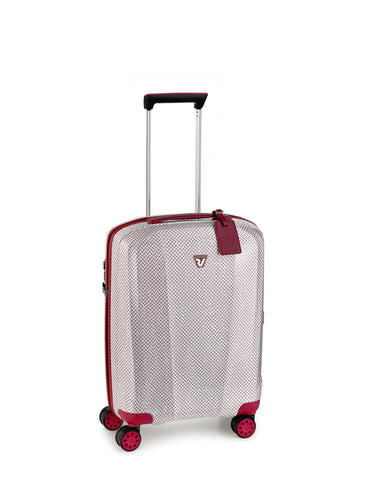 WE ARE TEXTURE Range Red & White Hard Cabin Luggage