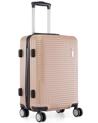 URBAN VOYAGE Range Light Brown Hard Cabin Luggage