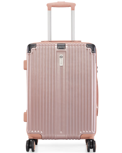 SOLID GOLD Range Rose Gold Hard Cabin Luggage