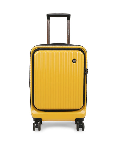 Y2K LUXE Range Yellow Hard Cabin Luggage