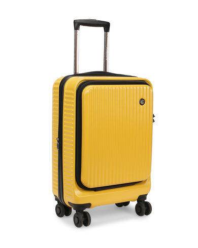 Y2K LUXE Range Yellow Hard Cabin Luggage