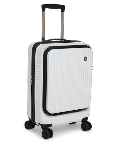 Y2K LUXE Range White Hard Cabin Luggage