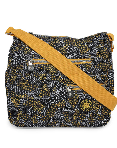 CRINKLE SHOULDER BAG Range Black & Yellow Soft One Size Shoulder Bag