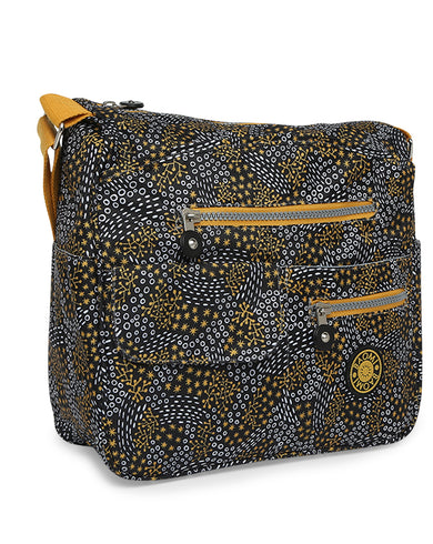 CRINKLE SHOULDER BAG Range Black & Yellow Soft One Size Shoulder Bag