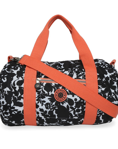CRINKLE HAND BAG Range Black & Peach Soft One Size Handbag