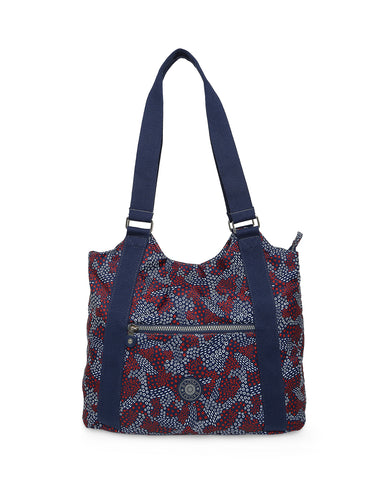 CRINKLE HAND BAG Range Blue & Red Soft One Size Handbag