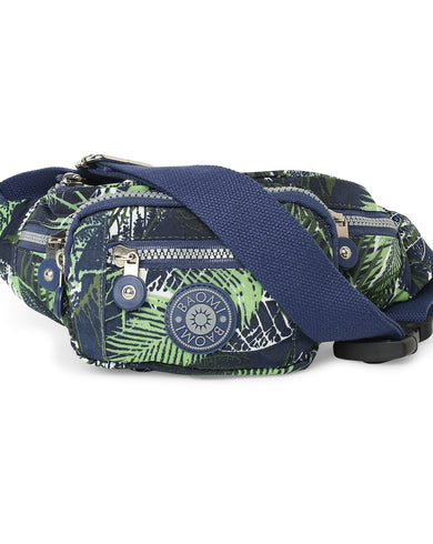 CRINKLE WAIST BAG Range Blue & Green Soft One Size Waist Bag