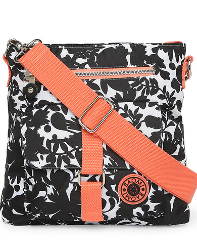 CRINKLE SHOULDER BAG Range Black & Peach Soft One Size Shoulder Bag