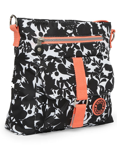 CRINKLE SHOULDER BAG Range Black & Peach Soft One Size Shoulder Bag