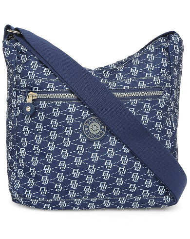 CRINKLE SHOULDER BAG Range Blue & White Soft One Size Shoulder Bag