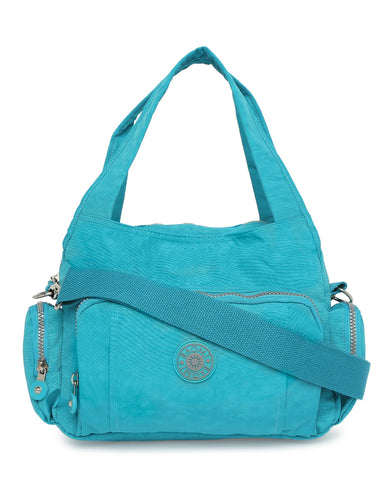 CRINKLE HANDBAG Range Blue Soft One Size Handbag