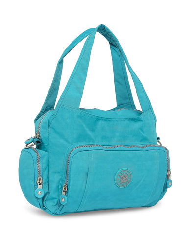 CRINKLE HANDBAG Range Blue Soft One Size Handbag