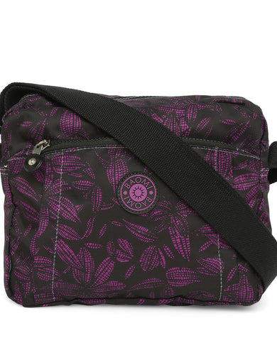 CRINKLE SHOULDER BAG Range Black & Purple Soft One Size Shoulder Bag