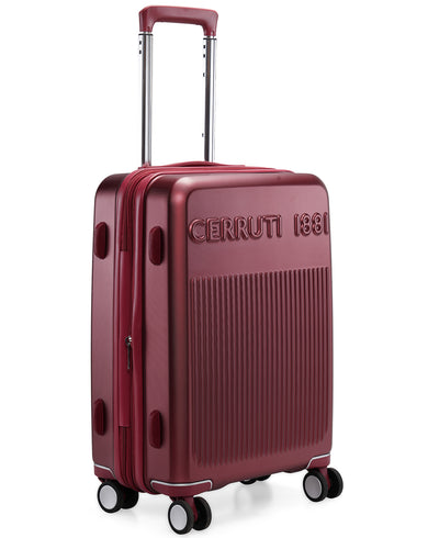 BELLEZIMA Range Burgundy Hard Cabin Luggage