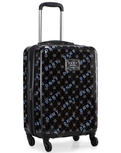 ON REPEAT Range Black & Lt Charcoal & Gold Hard Cabin Luggage