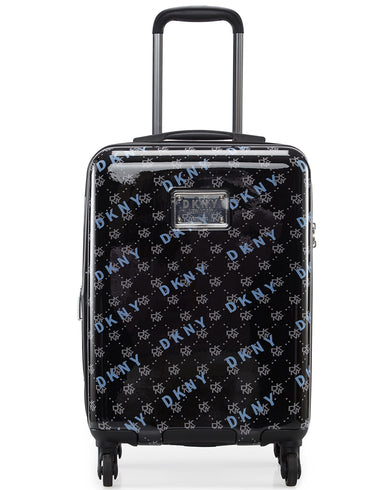 ON REPEAT Range Black & Lt Charcoal & Gold Hard Cabin Luggage
