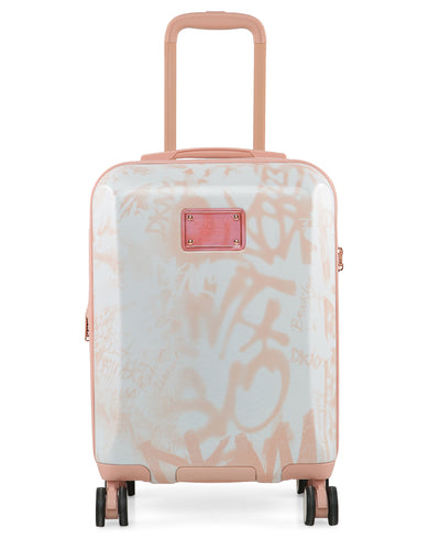 REBELLION Range White & Venus Rose Hard Cabin Luggage