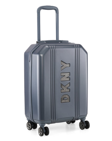 SHOW STOPPER Range Blue Suede Hard Cabin Luggage