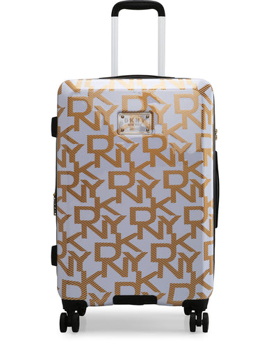 DECO SIGNATURE Range White & Gold Hard Medium Luggage